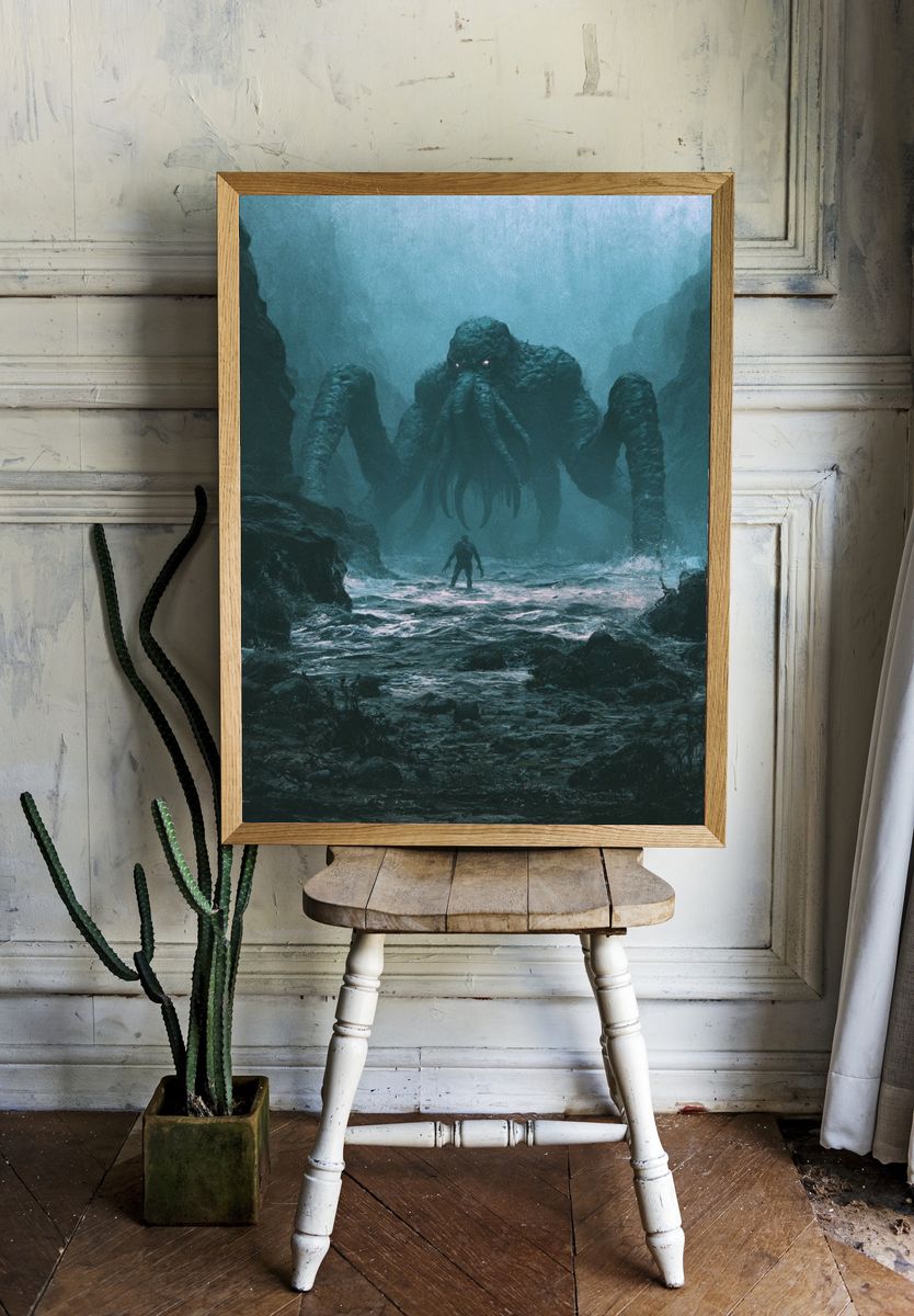 Cthulhu Cavern Encounter Print. — room view 1