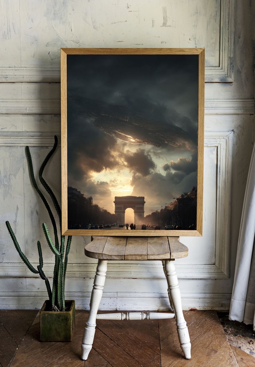 Arc de Triomphe Sci-Fi Poster. — room view 1