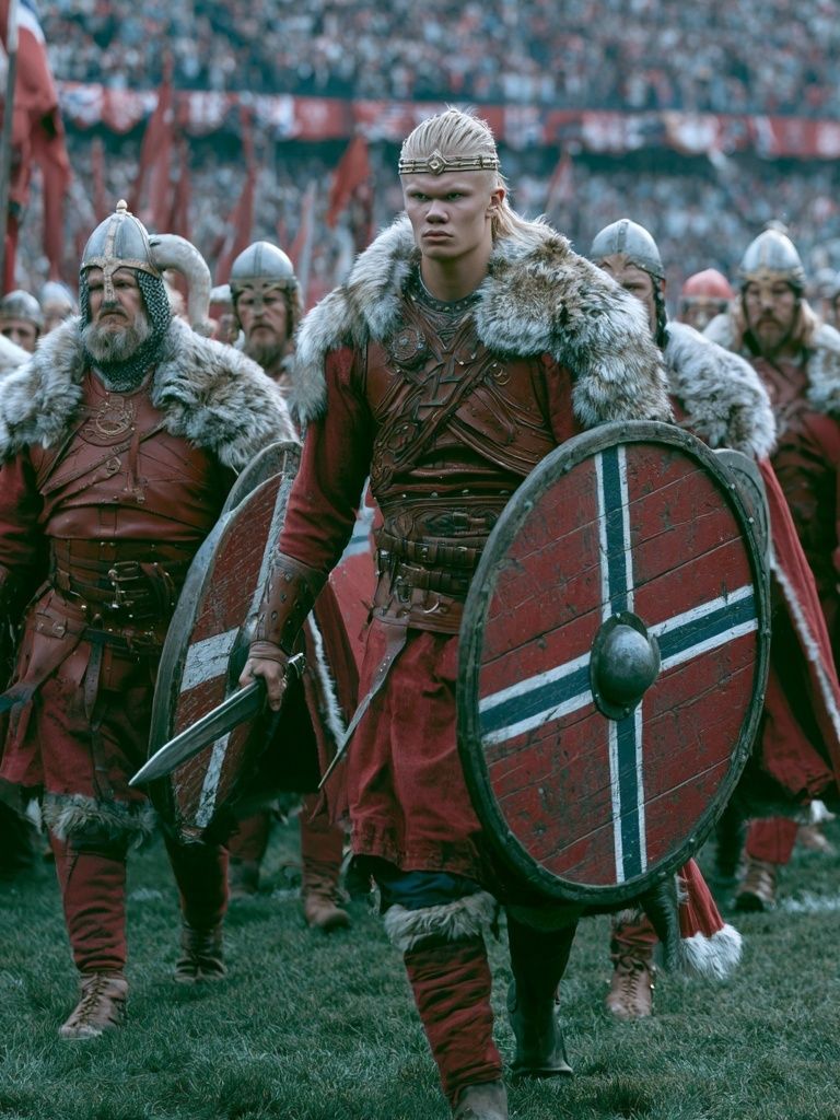 Viking Warriors Battle Poster. poster detail