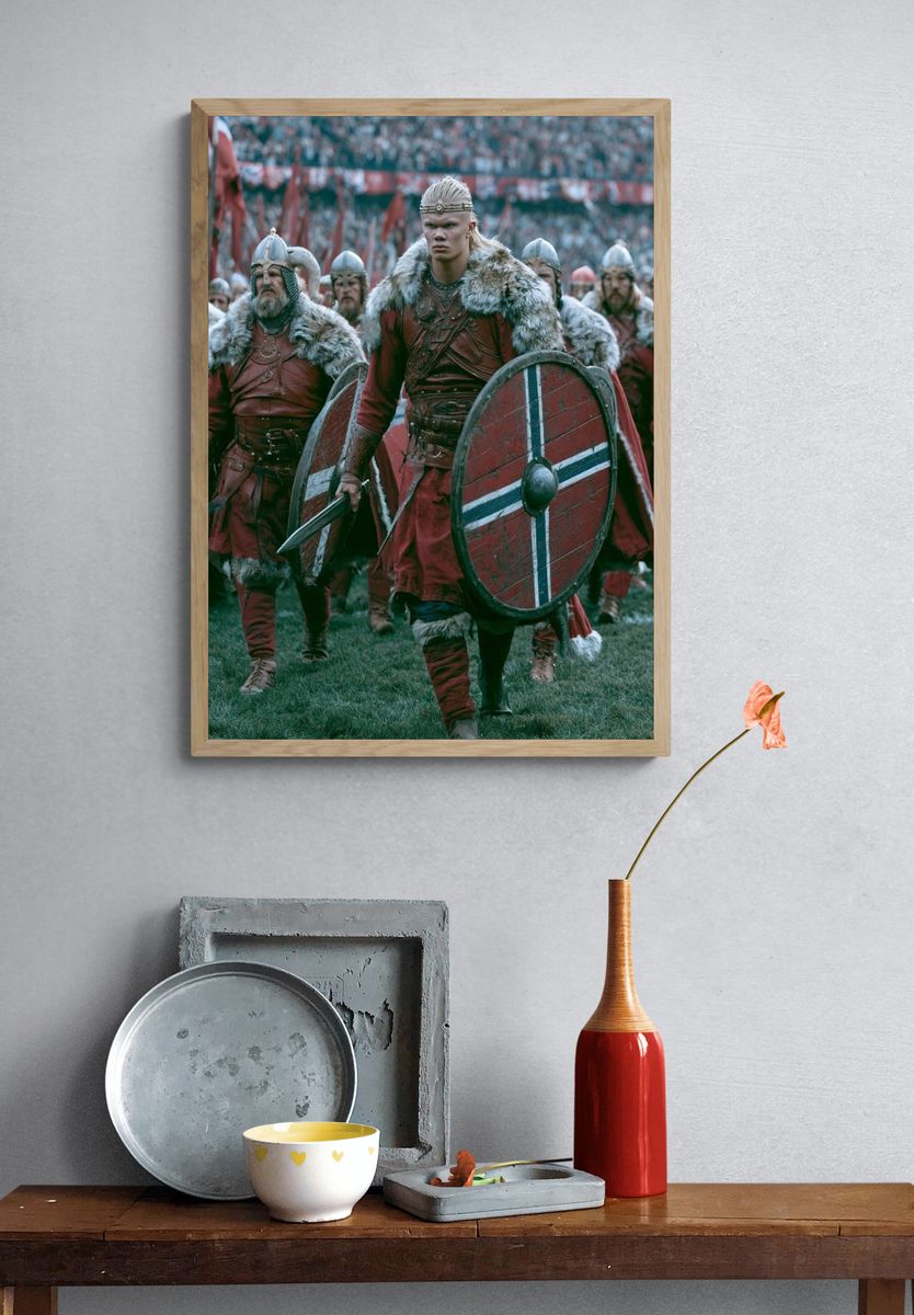 Viking Warriors Battle Poster. — room view 3