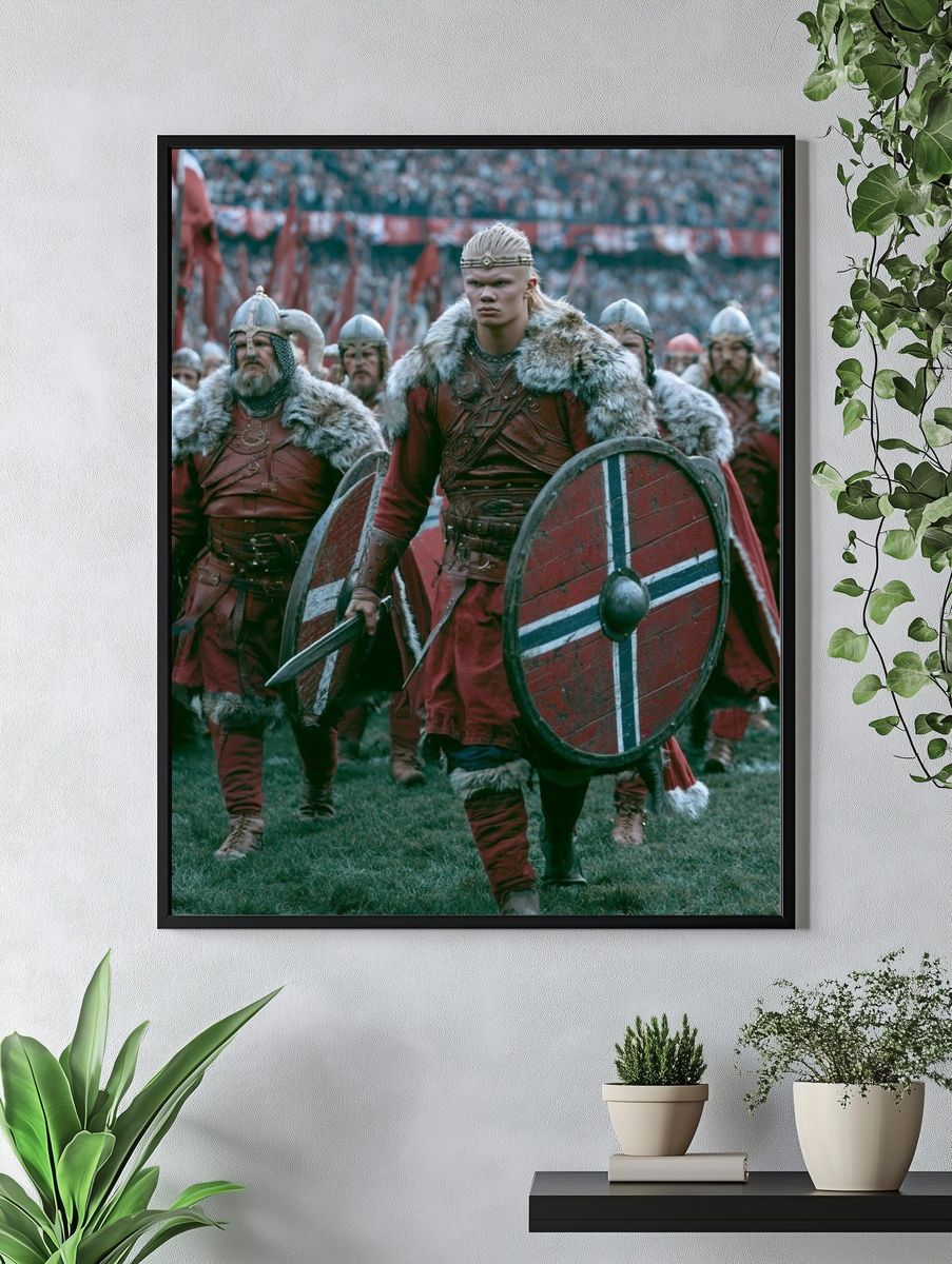 Viking Warriors Battle Poster. — room view 4