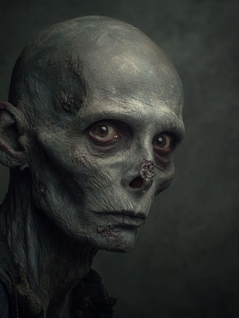Alien Portrait Horror Print. poster detail