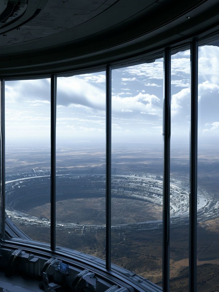 Orbital Window Over Planet Poster. poster — movies art