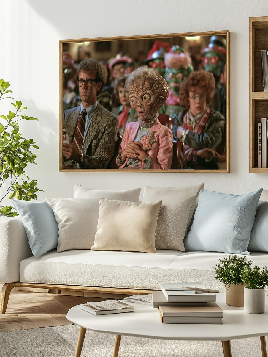 Mars Attacks! Sci-Fi Movie Poster. — room view 2