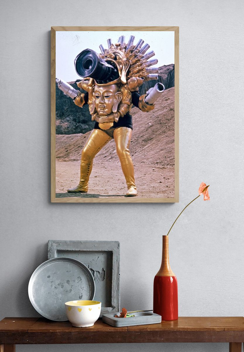 Golden Sci-Fi Monster Poster. — room view 3