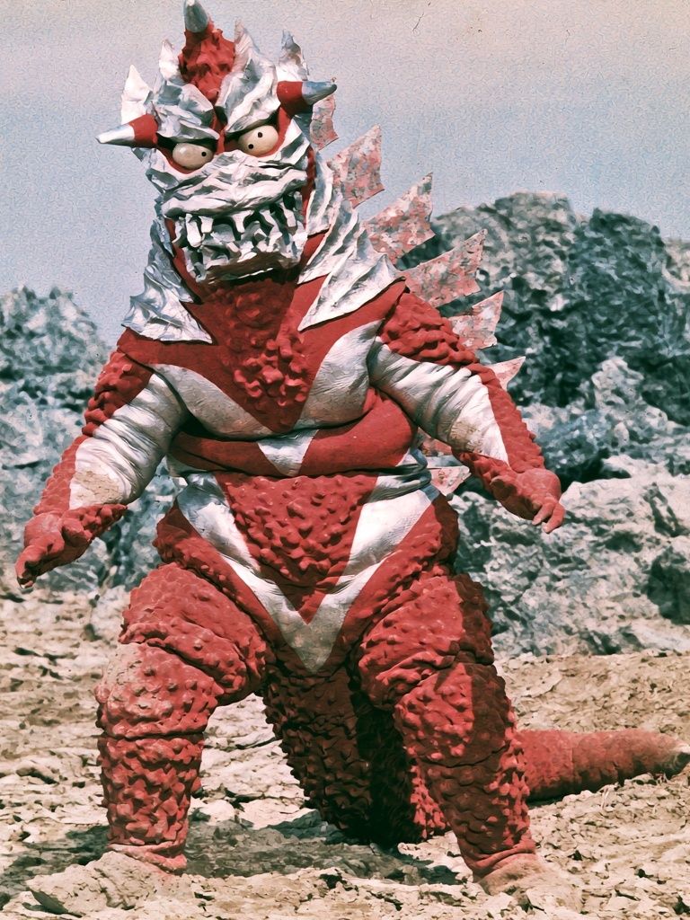 Red Kaiju Monster — Retro Print. poster detail