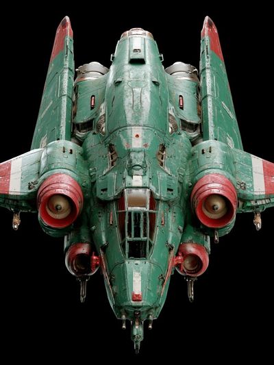 Retro Sci-Fi Fighter Poster. poster