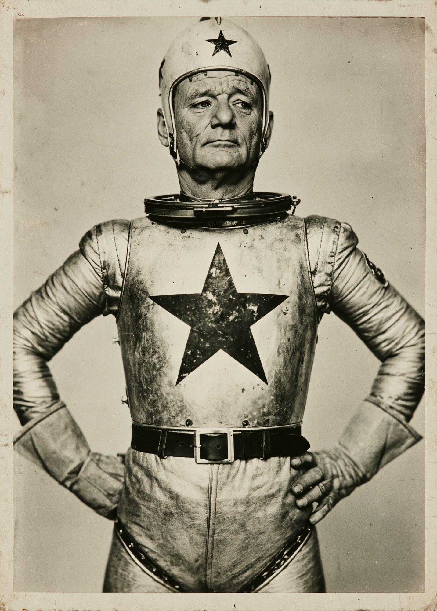 Retro Space Hero Portrait Print. poster — movies art