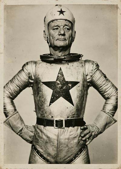 Retro Space Hero Portrait Print. poster