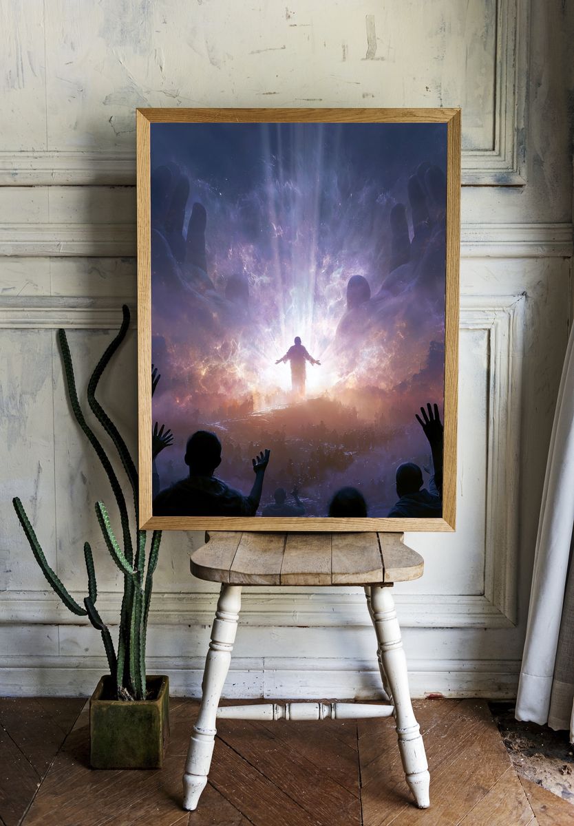 Celestial Awakening Sci-Fi Poster. — room view 1