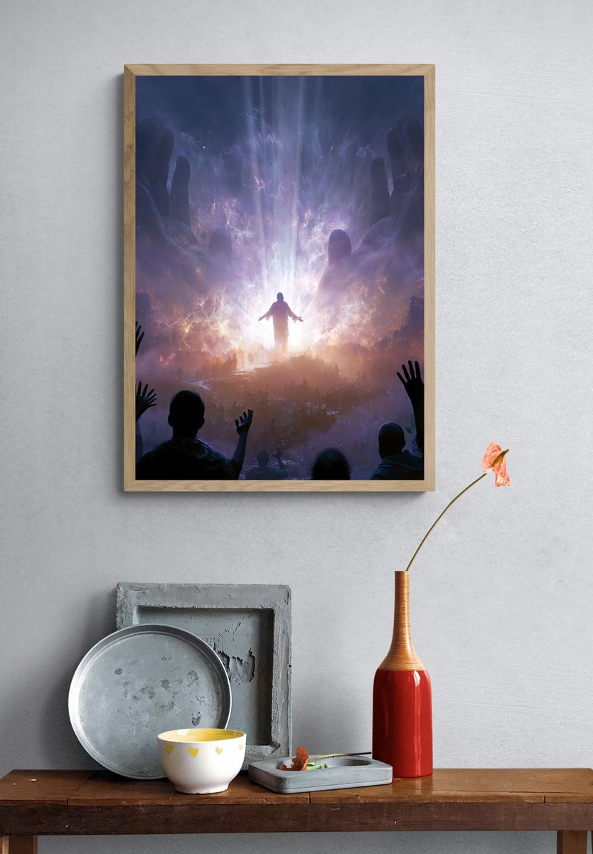 Celestial Awakening Sci-Fi Poster. — room view 3