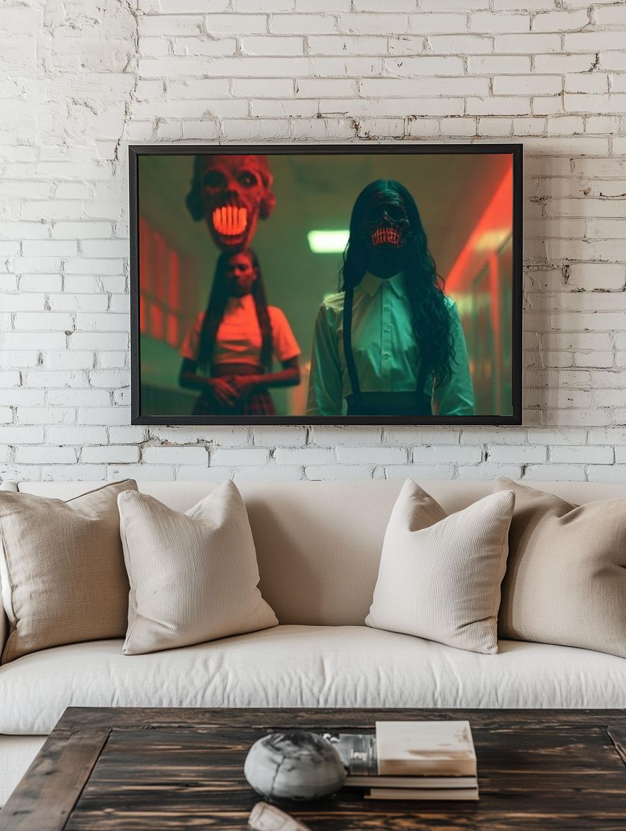 Horror Hallway Portrait Poster. — room view 1