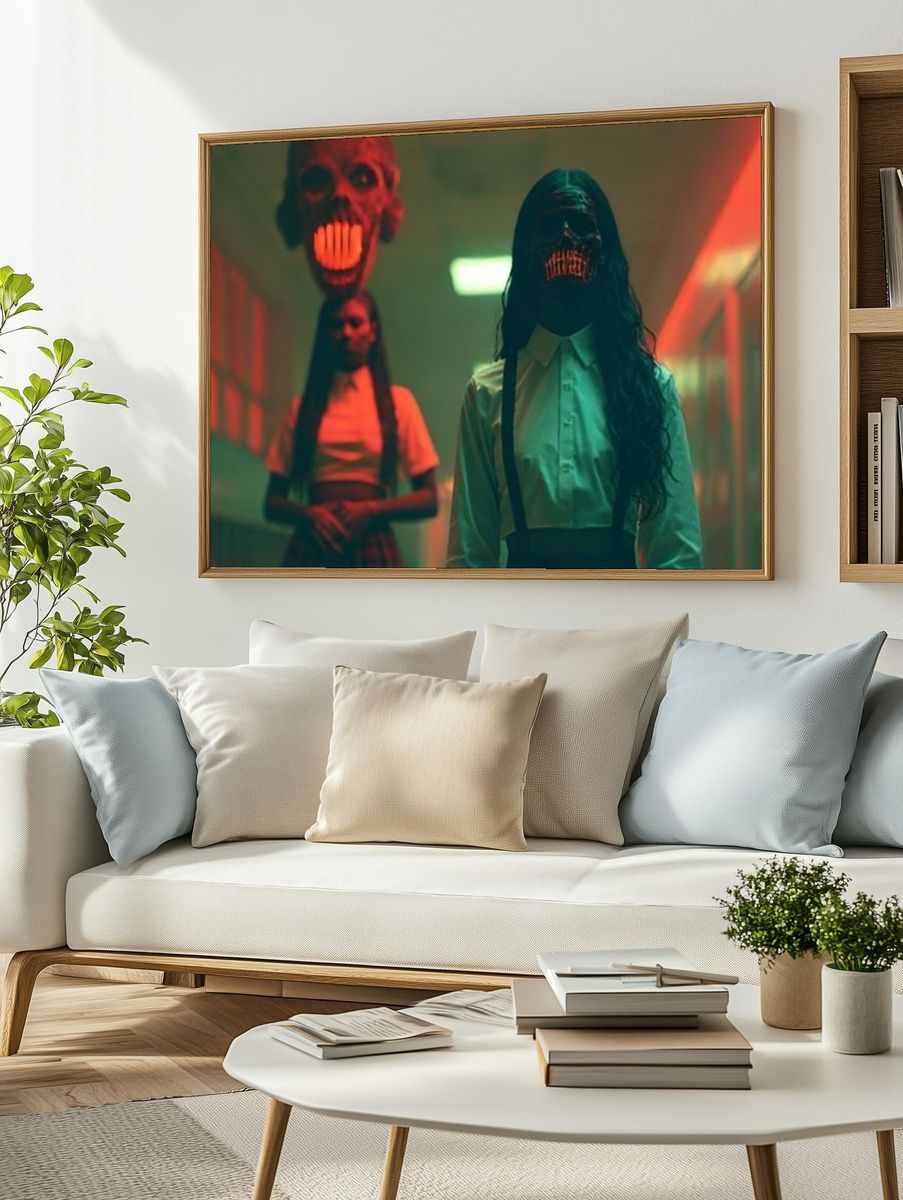 Horror Hallway Portrait Poster. — room view 2