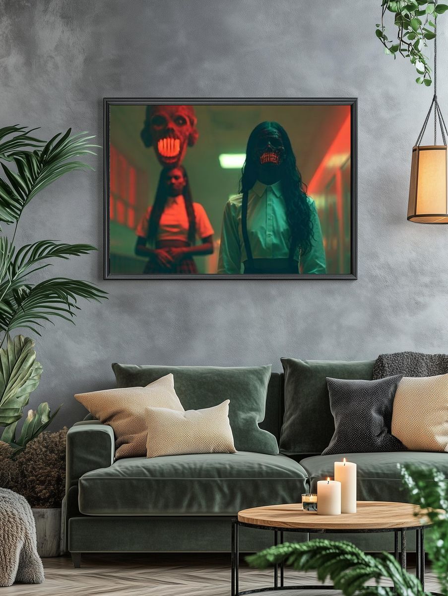 Horror Hallway Portrait Poster. — room view 4