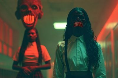 Horror Hallway Portrait Poster. poster