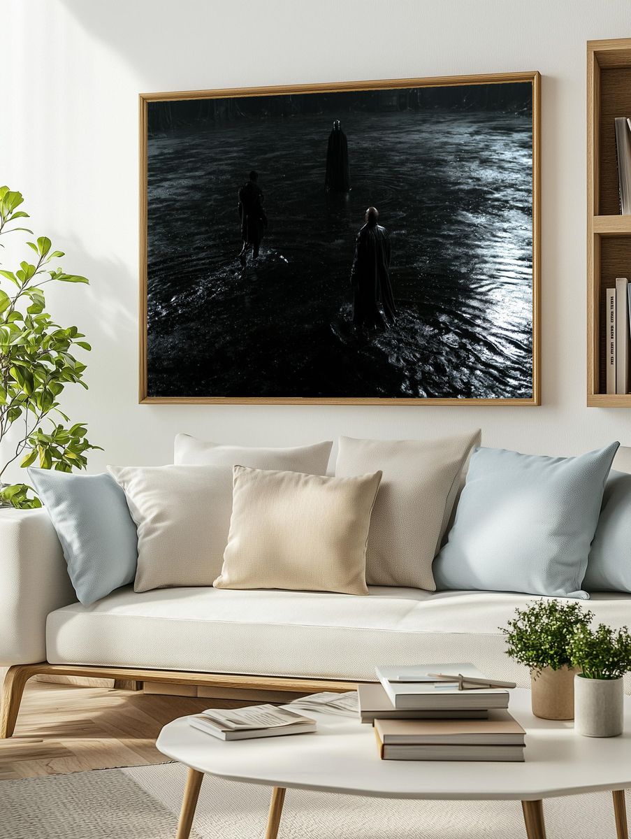 Dark Cloaked Figures — Sci-Fi Print. — room view 2