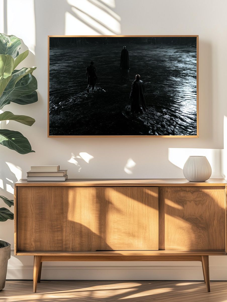 Dark Cloaked Figures — Sci-Fi Print. — room view 3