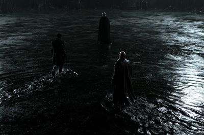 Dark Cloaked Figures — Sci-Fi Print.