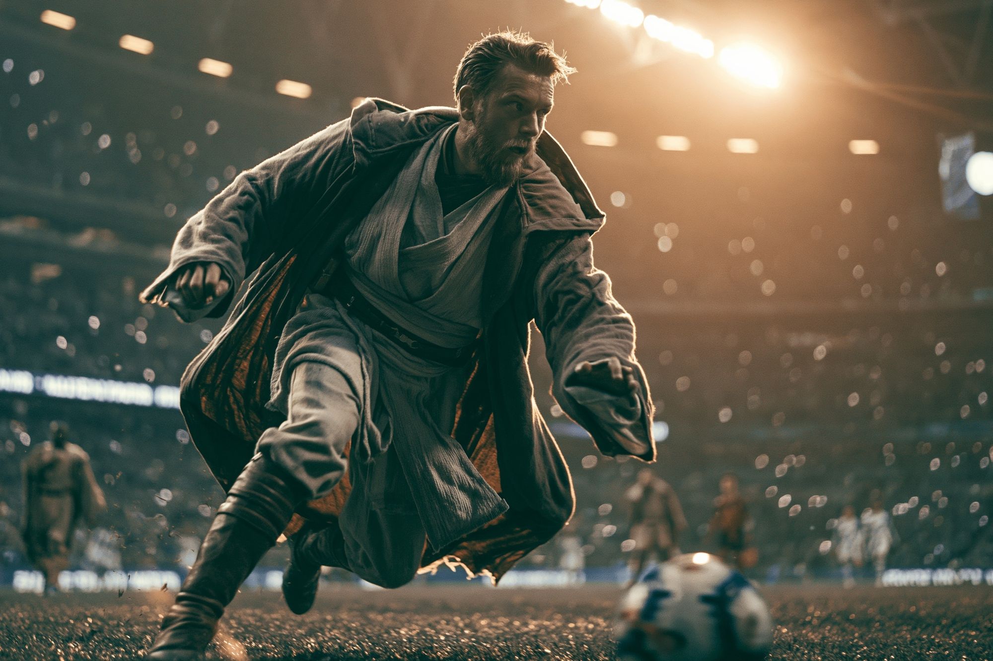Jedi Soccer Action Poster. poster detail