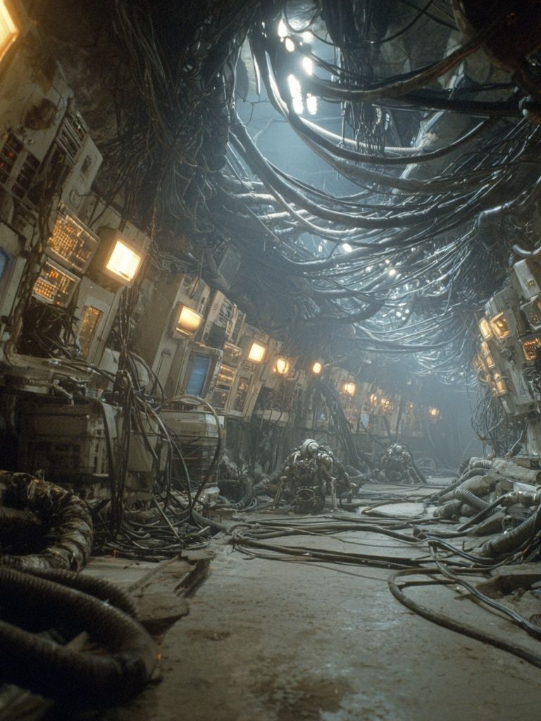 Industrial Sci-Fi Corridor Poster. poster detail
