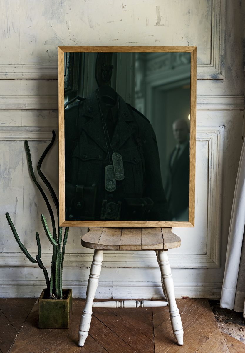 Dark Military Coat Horror Poster. — room view 1