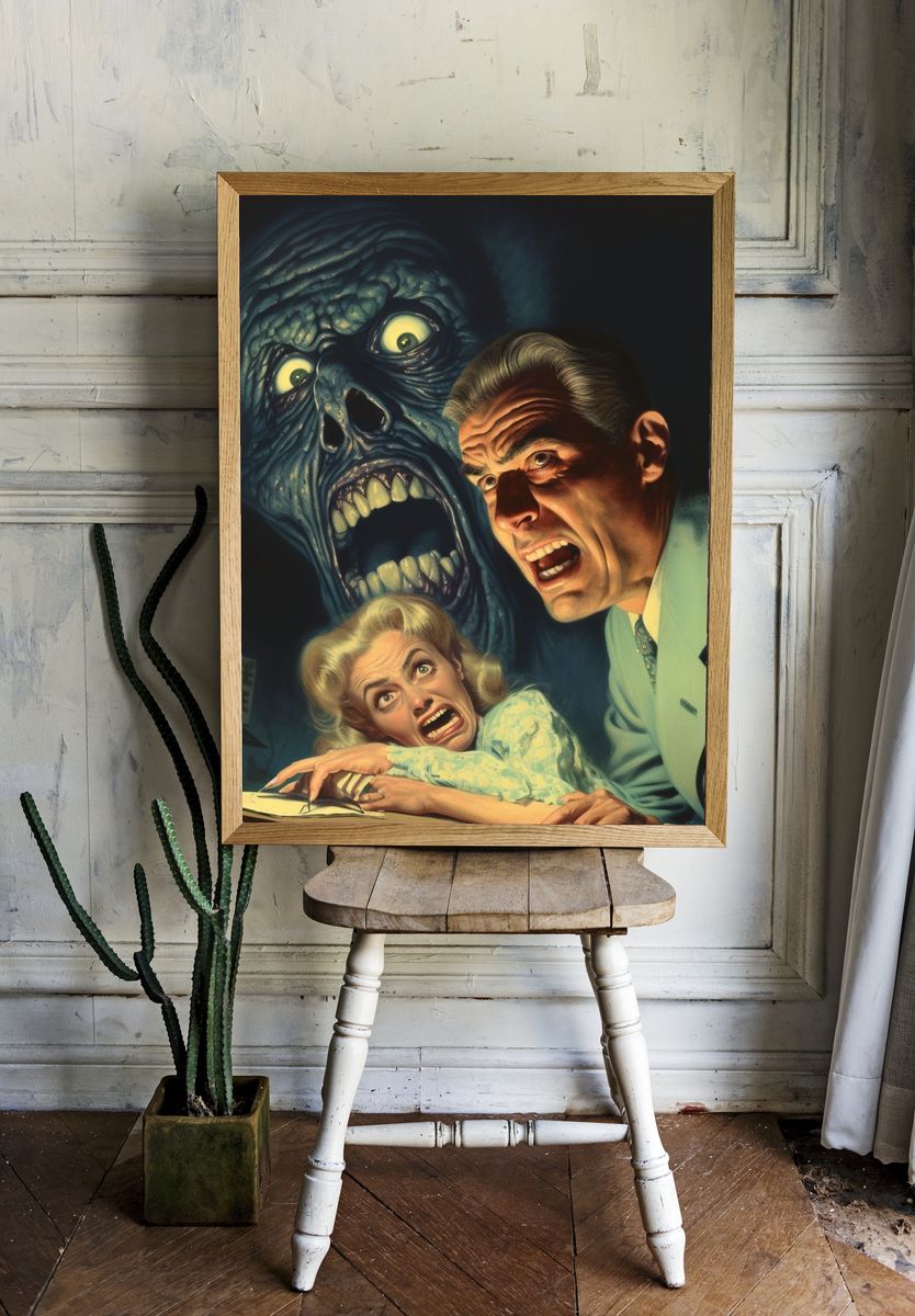 Classic Monster Horror Poster. room preview