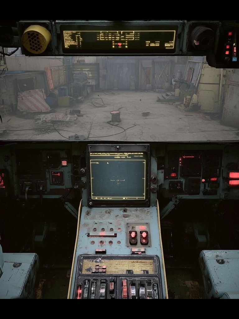 Retro Sci-Fi Cockpit Poster. poster — movies art