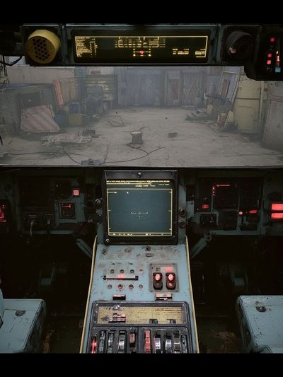 Retro Sci-Fi Cockpit Poster. poster