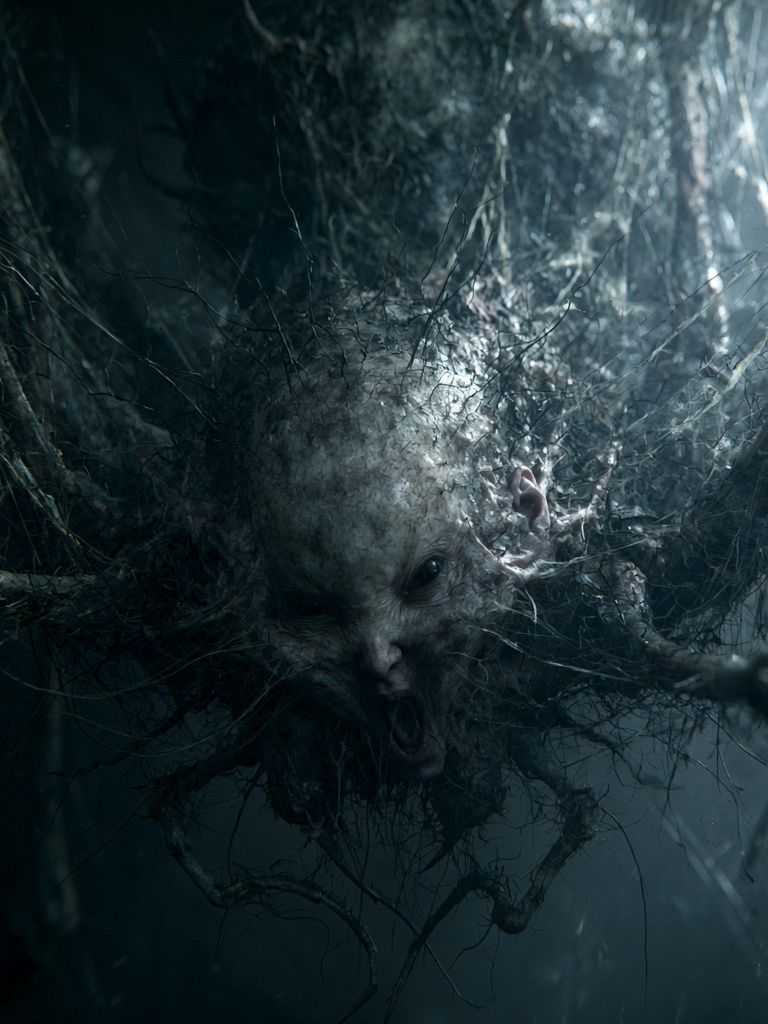 Creepy Forest Creature Horror Print. poster detail