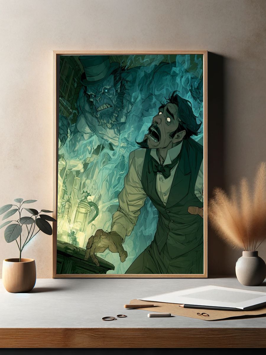 Haunted Laboratory Horror Print. — room view 2