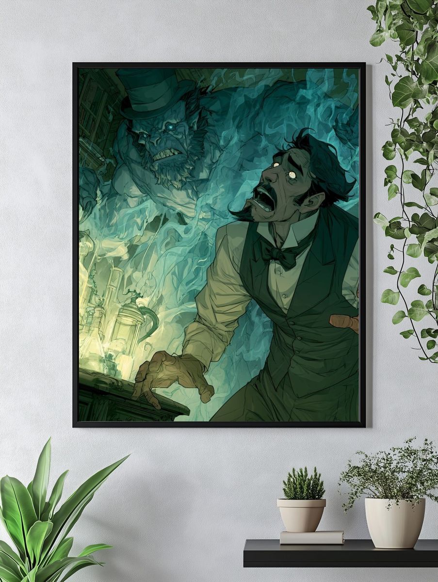 Haunted Laboratory Horror Print. — room view 4
