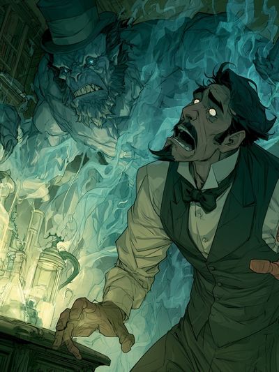 Haunted Laboratory Horror Print. poster