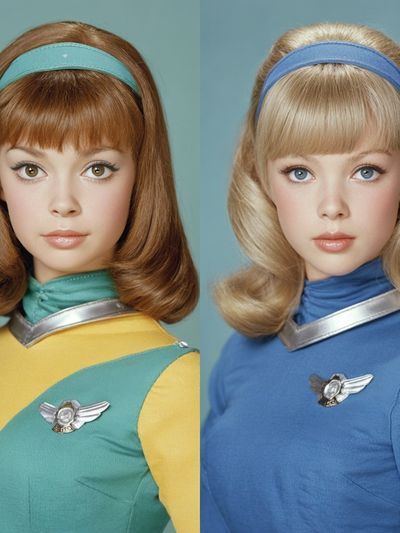 Retro Sci-Fi Twin Portrait Poster.