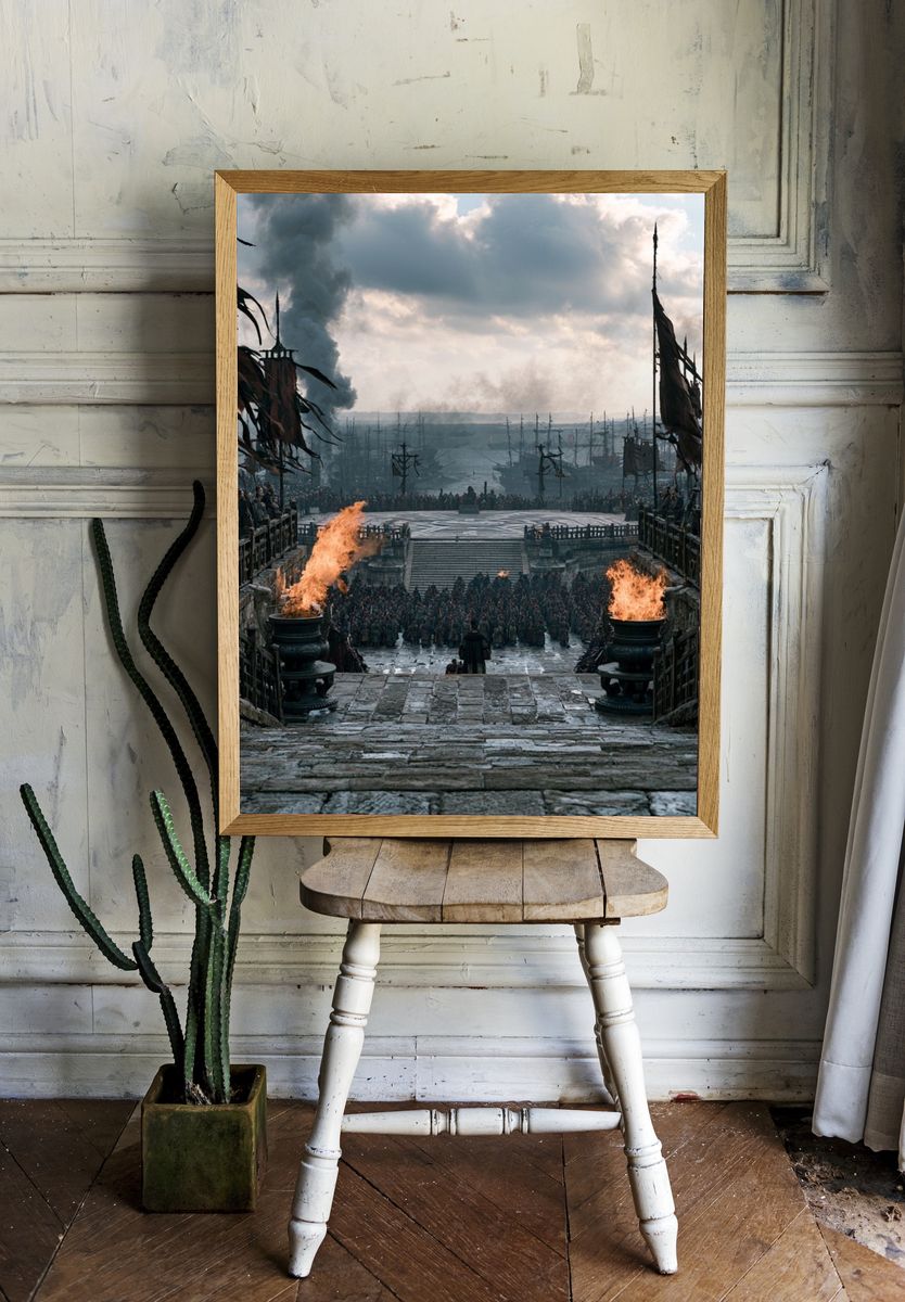 Dark Harbor Siege — Fantasy Print. — room view 1