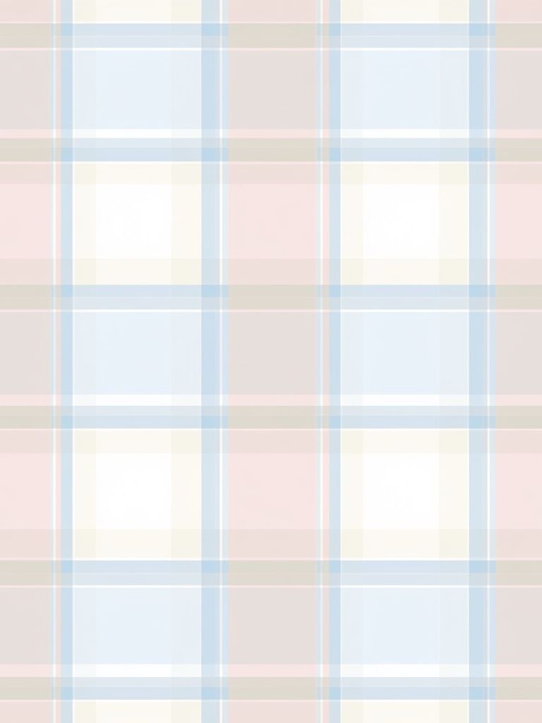 Pastel Plaid Minimalist Print. poster detail