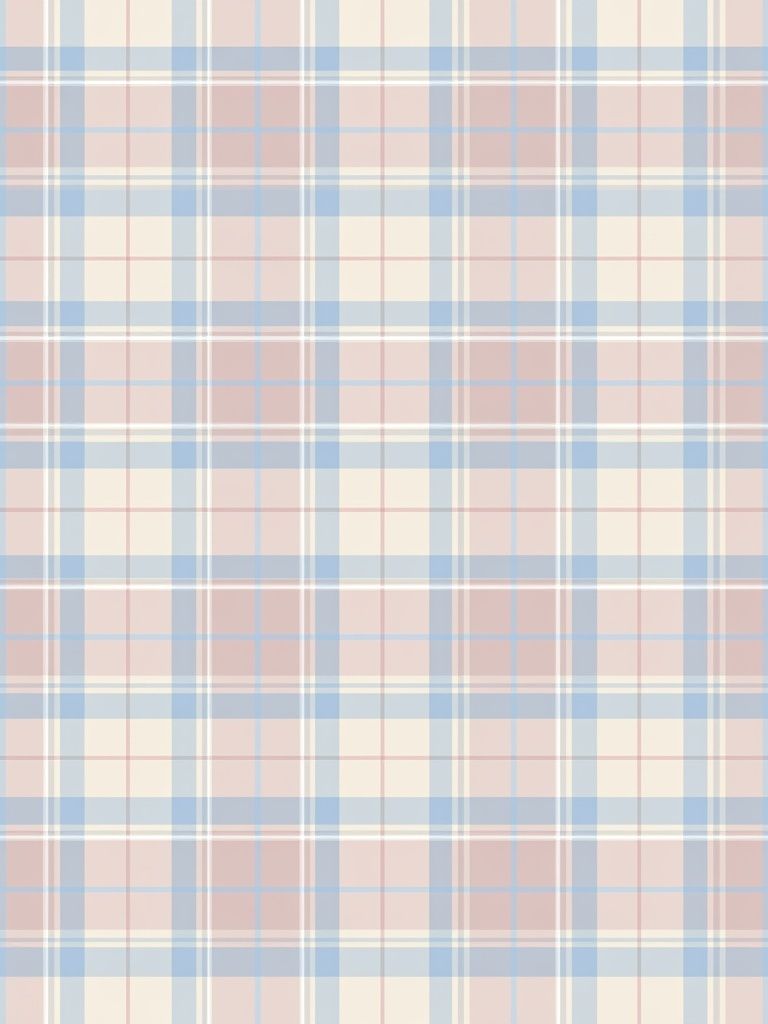 Pastel Plaid Pattern Print. poster detail