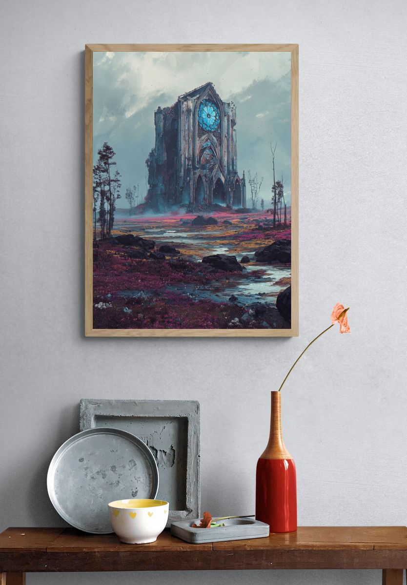 Mystical Ruins — Fine Art Print. — room view 3