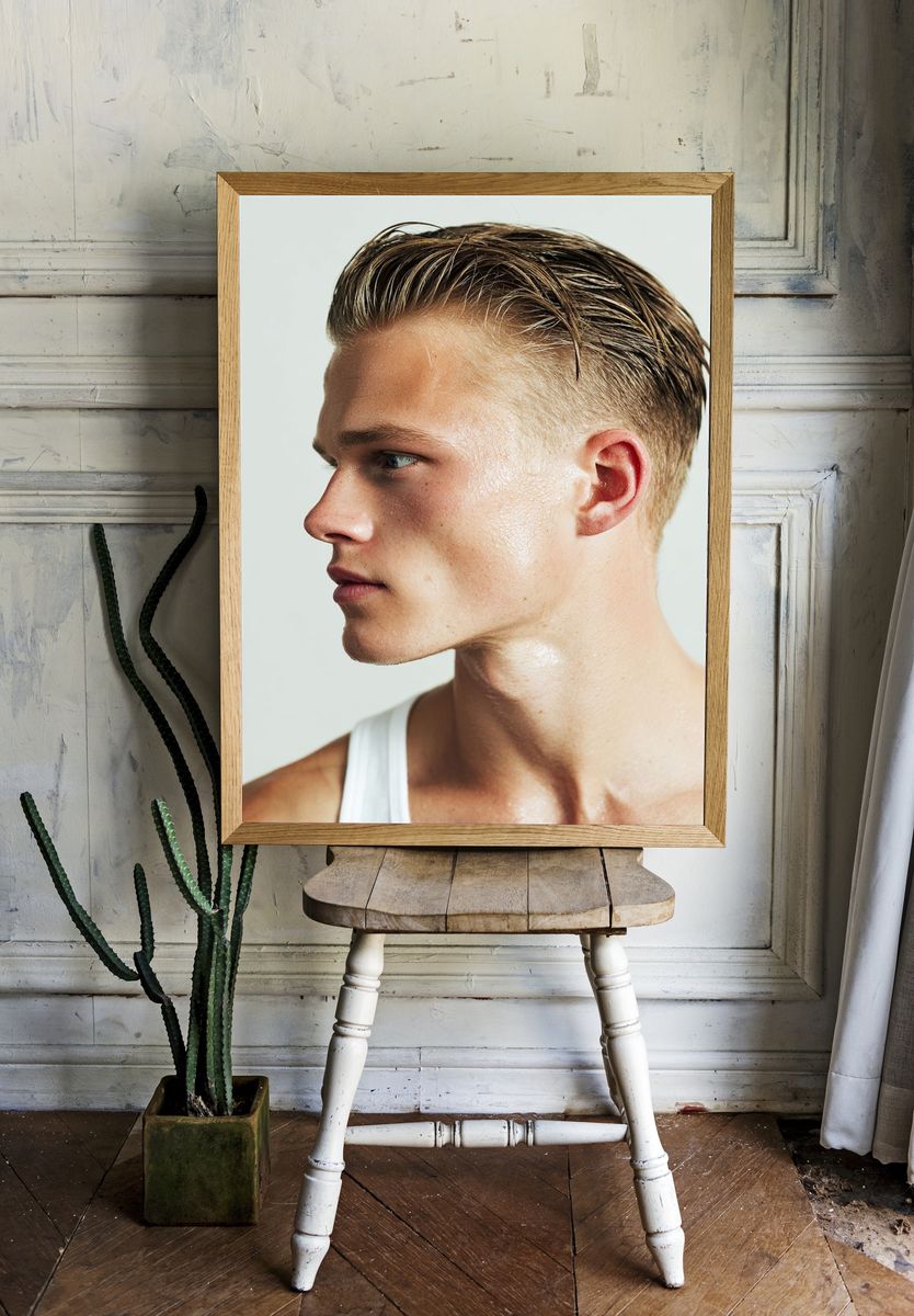 Male Portrait Photography Poster. — room view 1