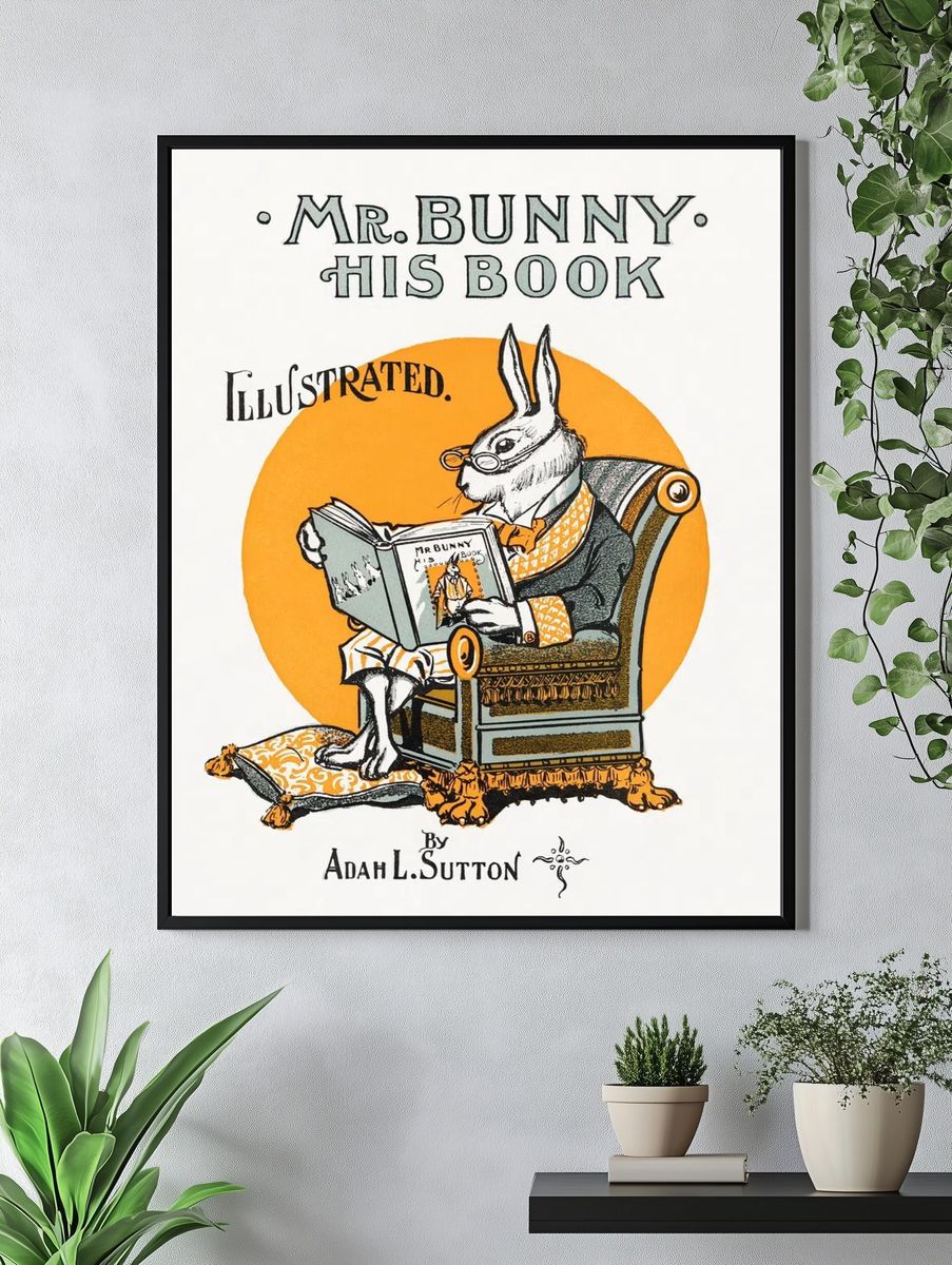 Mr. Bunny — Vintage Print. — room view 4