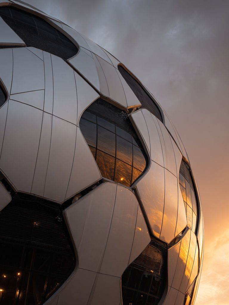 Modern Soccer Stadium — Photography Print. poster detail