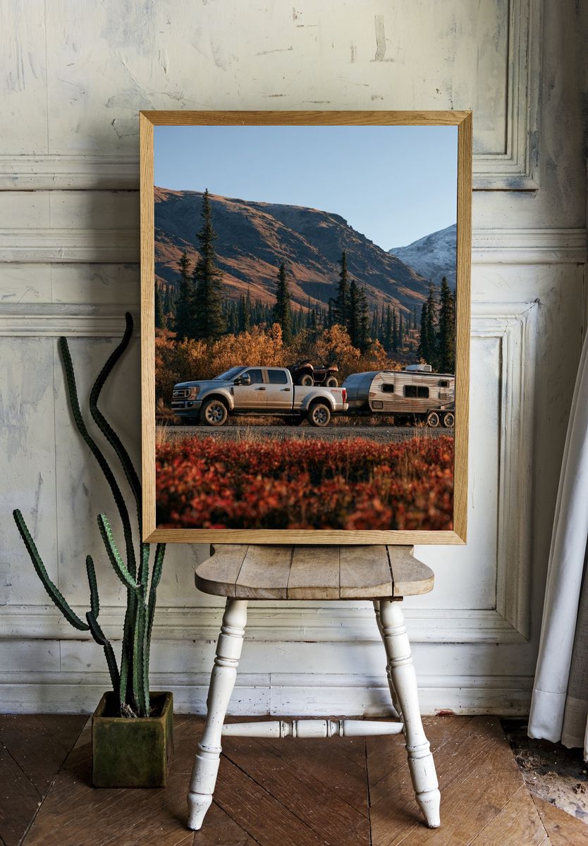 Mountain Truck Camping Poster. room preview