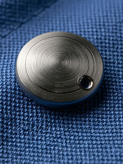 Metal Disc Macro Photography Poster.