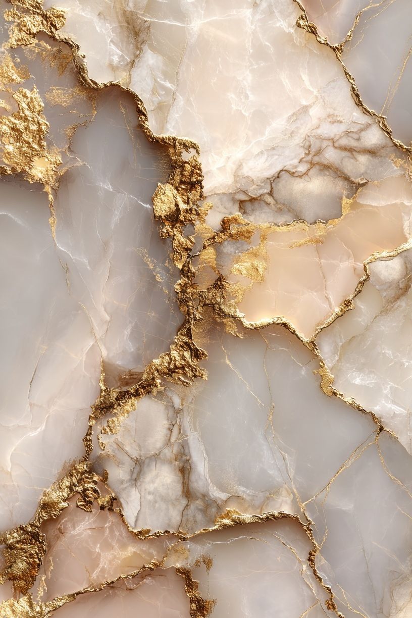 Marble Texture with Gold Veins Poster. poster — abstract art