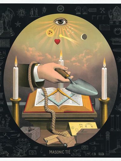 Masonic Tie — Surrealism Print. poster print