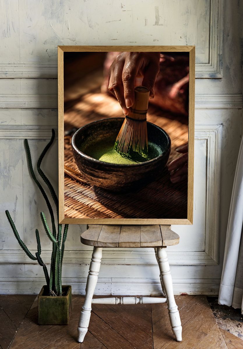 Matcha Preparation — Fine Art Print. — room view 1