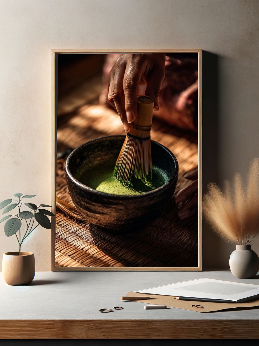 Matcha Preparation — Fine Art Print. — room view 2