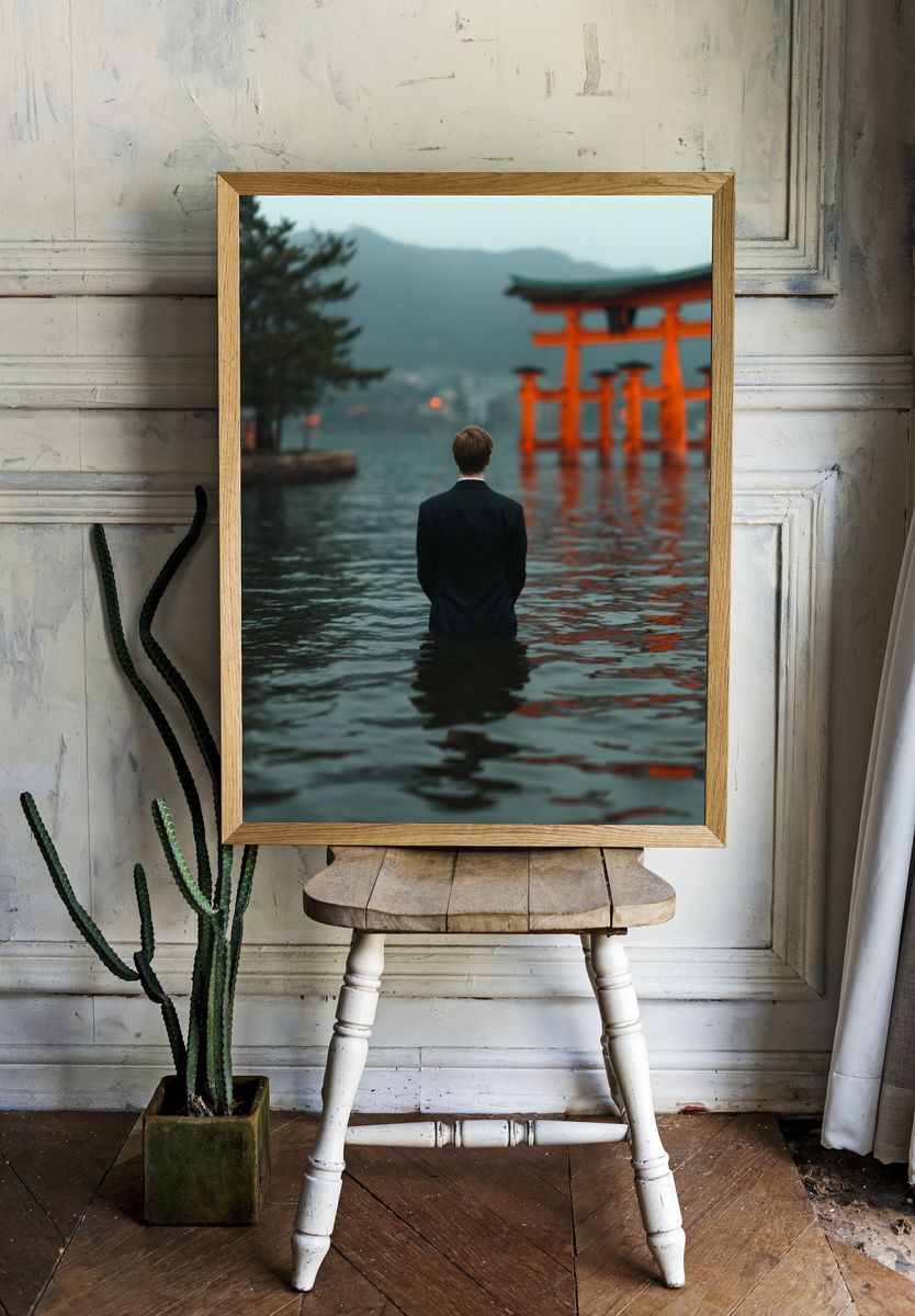 Mysterious Torii Gate — Fine Art Print room preview