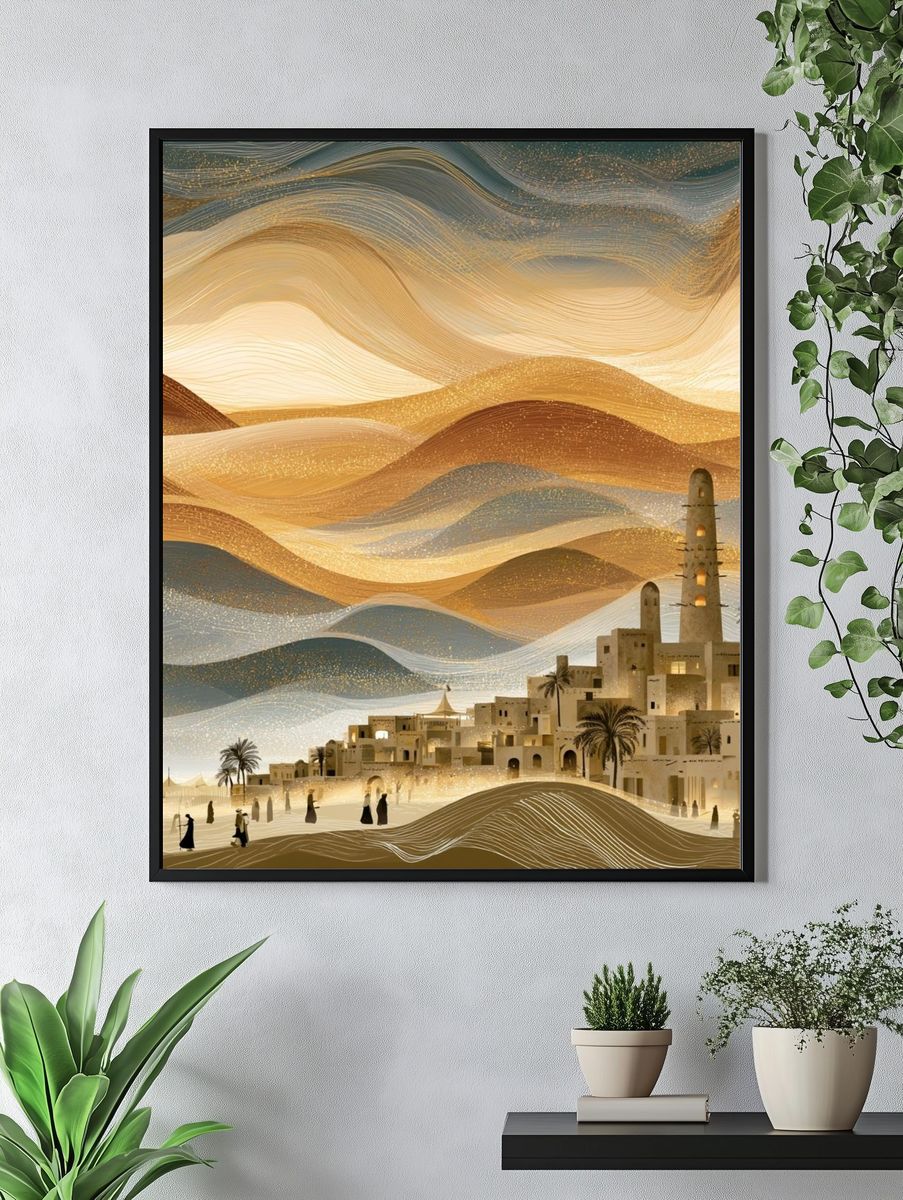 Desert Oasis Dreamscape Print. — room view 4