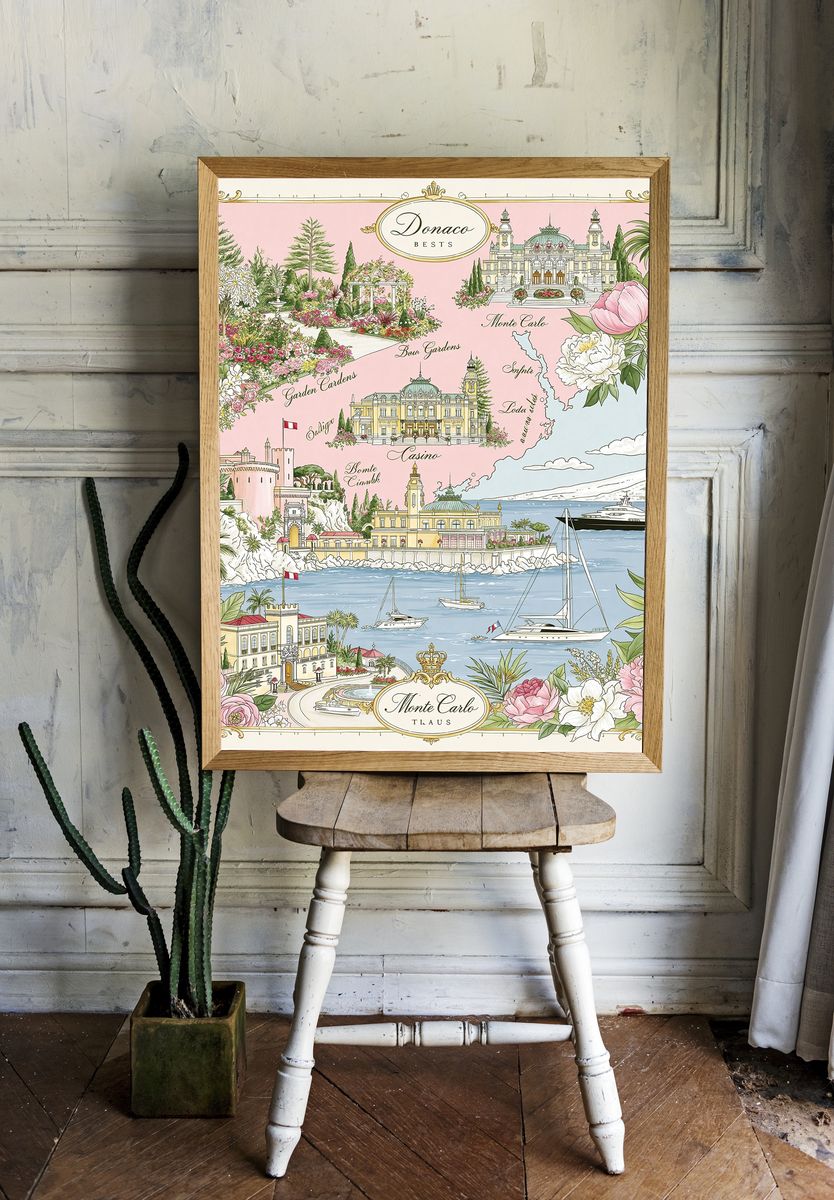 Monte Carlo Riviera Travel Print. — room view 1