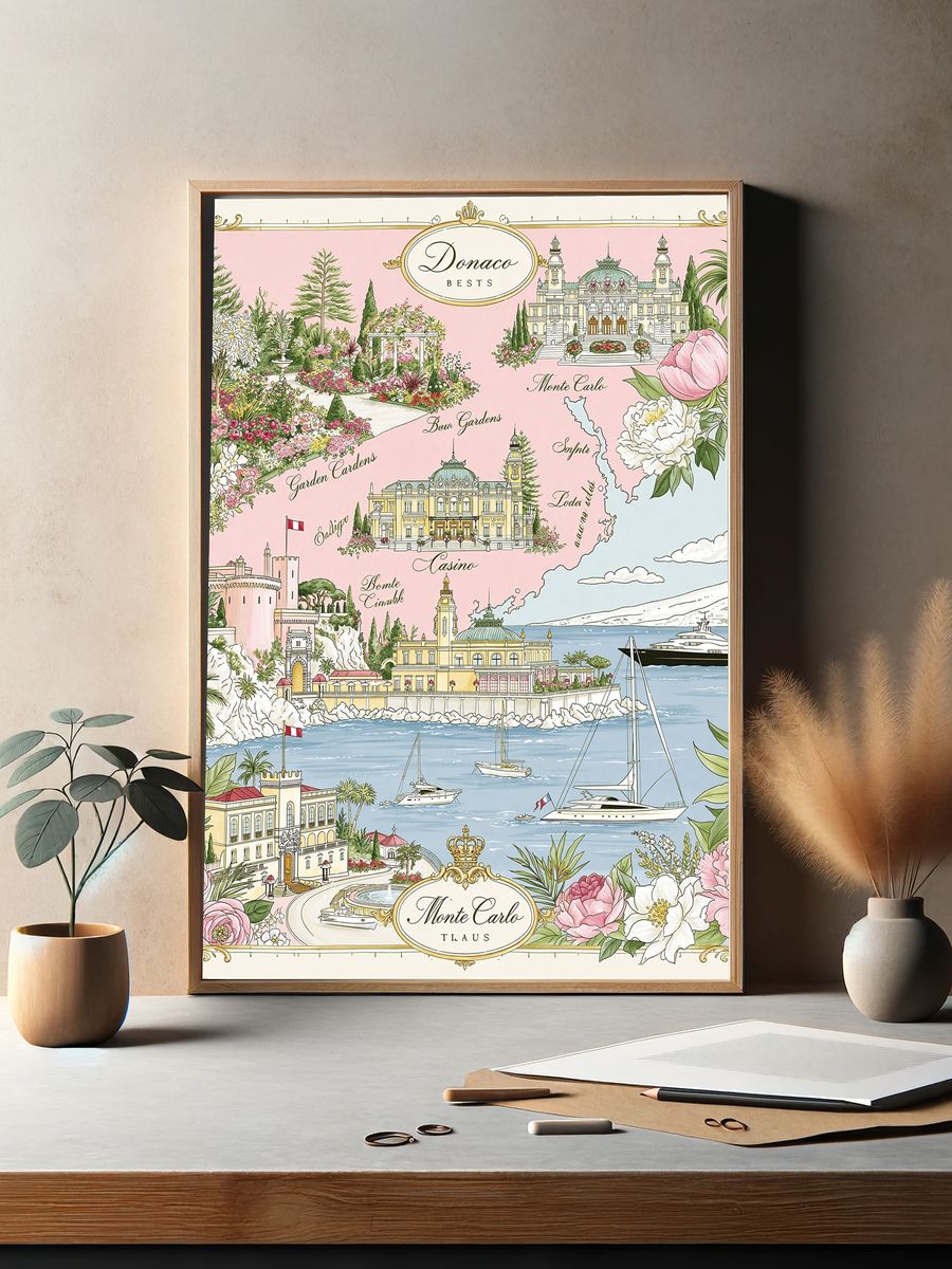 Monte Carlo Riviera Travel Print. — room view 2